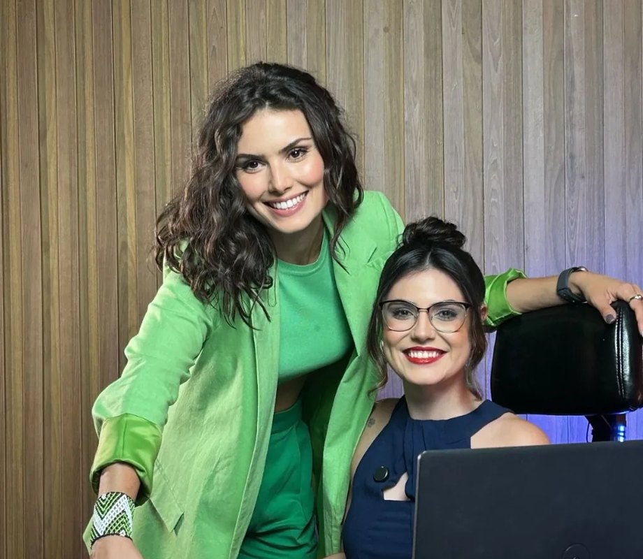 Daiane Hausen com Nathalia Arcuri, na Me Poupe!